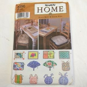 Simplicity Home 8696 Place Mats & Chair Pads